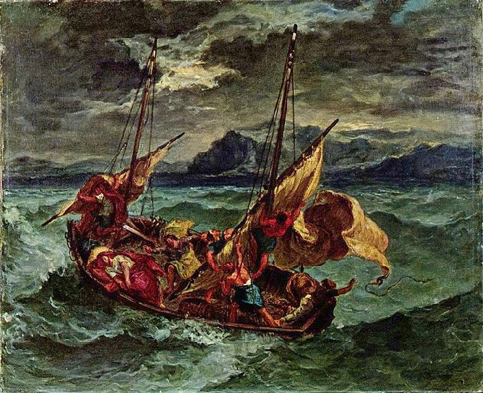 Eugene Delacroix Christus auf dem See Genezareth china oil painting image